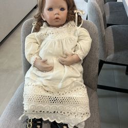 Vintage Porcelain and Cloth Doll