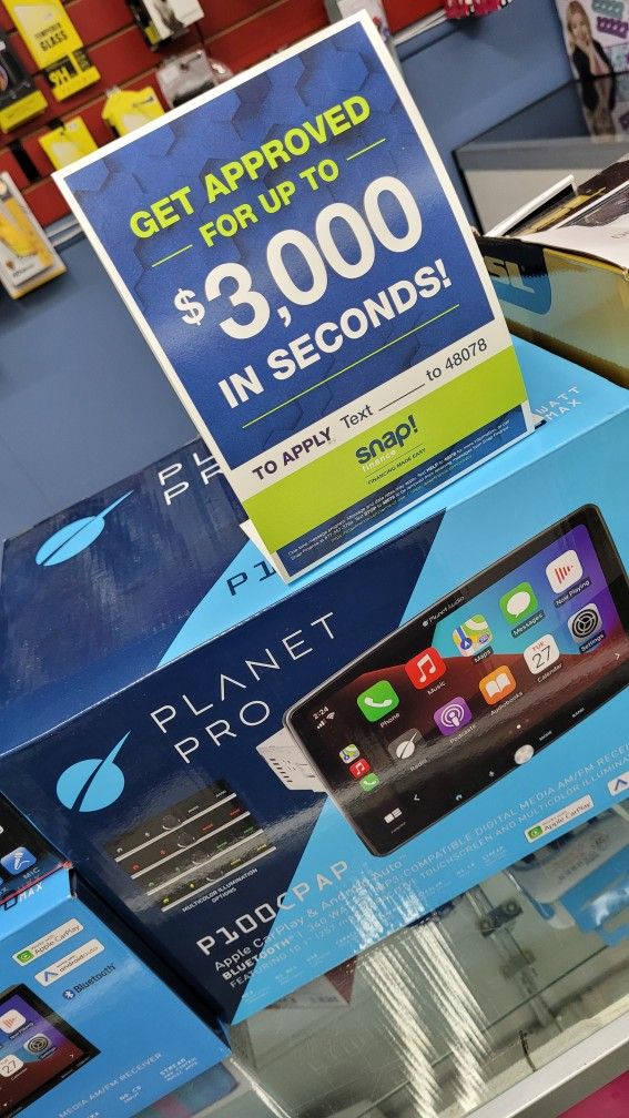 Brand New Planet Audio 10" Car Stereo Apple Car Play Android Auto