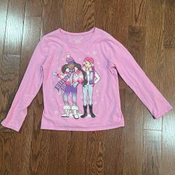 Girls Pink Long Sleeve Shirt – Size 7/8