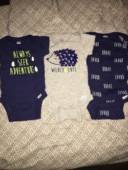 0-3 Baby Boy Onesies
