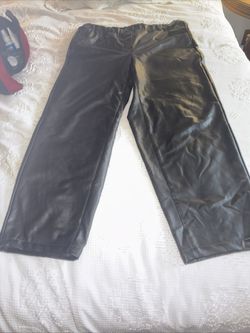 Women’s J Jill Leather Like Pants In XL Tall Size XL In Black