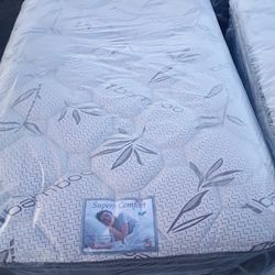 Brand New Twin Size Pillowtop Mattress And Box Spring Free Delivery Depends On Location 