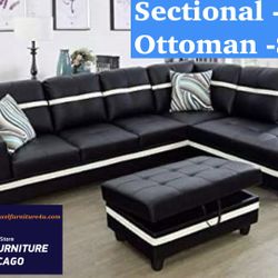 DELIVERY FREE- Brand New Sectional Sofa Couch 