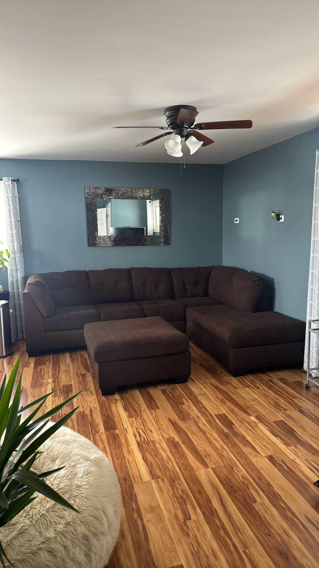 Ashley Sectional, Chaise, And Ottoman 