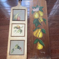 Vintage 1970’s Decorative Cutting Boards 