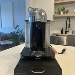 Nespresso Vertuo Chrome Coffee Machine And Drawer
