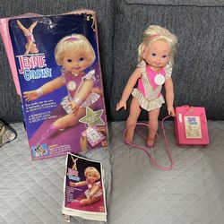 Vintage (1993) Jennie Gymnast Doll With Remote