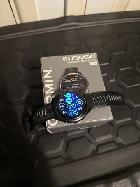 Garmin Forerunner 965 Black Case Silicone Band