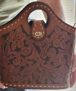 Beautiful Hand Tooled Custom Western Purse
