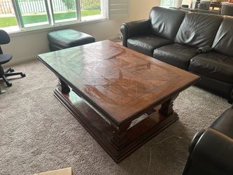 Extra Large Wooden Coffee Table