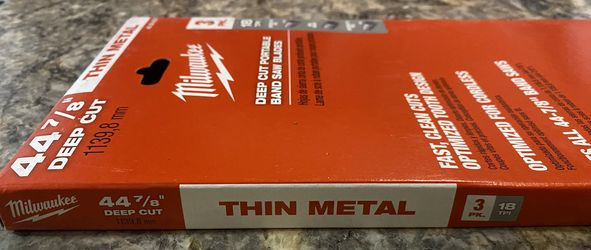 Milwaukee Band Saw Blades 44 7/8” 18 TPI 3 Pack
