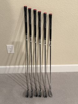 GOLF IRON SET Dunlop Surpass Oversize 5-PW Reg Steel VERY NICE Mens RH