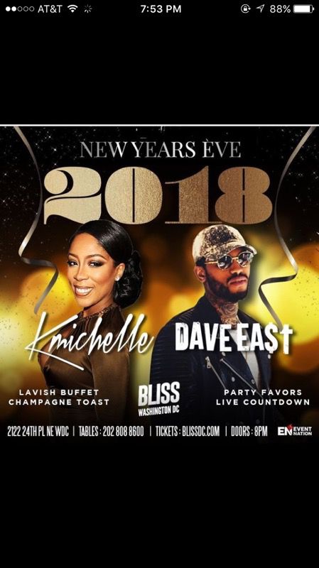 New Years Eve 2018 Celebration Dave East & Kmichelle Live
