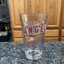 Los Angeles Angels Baseball Albert Pujols  Glass MLB Baseball.  Size approximately 6 inches tall.  Stadium exclusive giveaway sponsored by Farmer John