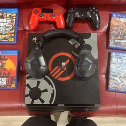 PS4 2 Controllers Pro Headset 16 Games 