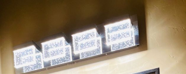 4-Light LED Crystal Vanity Set Bar Light