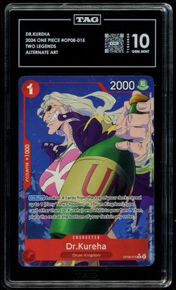 DR.KUREHA 2024 ONE PIECE #OP08-015 TWO LEGENDS ALTERNATE ART