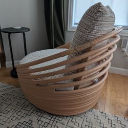 West Elm - Minetta Ratton Swivel Chair 