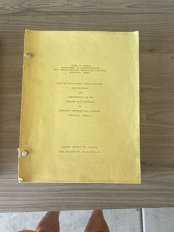 Hawaii DOT Honolulu Airport Construction Specifications Document