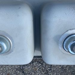 Stainless Steel Double Sink 33x22x6