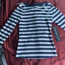Madden Girl Striped Long Sleeve Top