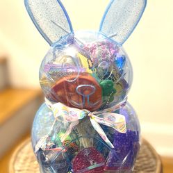 Kids Bunny Easter Basket (blue)