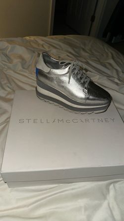 Stella McCartney Silver Platform Sneakers Size 6