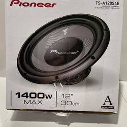 Pioneer TS-A120S4E 12 Inch Single 4 Ohm Voice Coil 1400 Watt Max Car Subwoofer