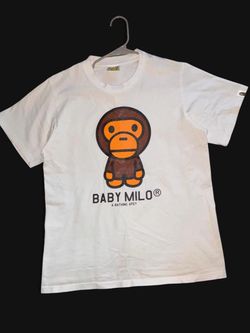 White Bape Baby Milo tee