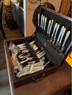 Silver set and box
