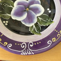 8” Round Decorative Plate, Candle Holder