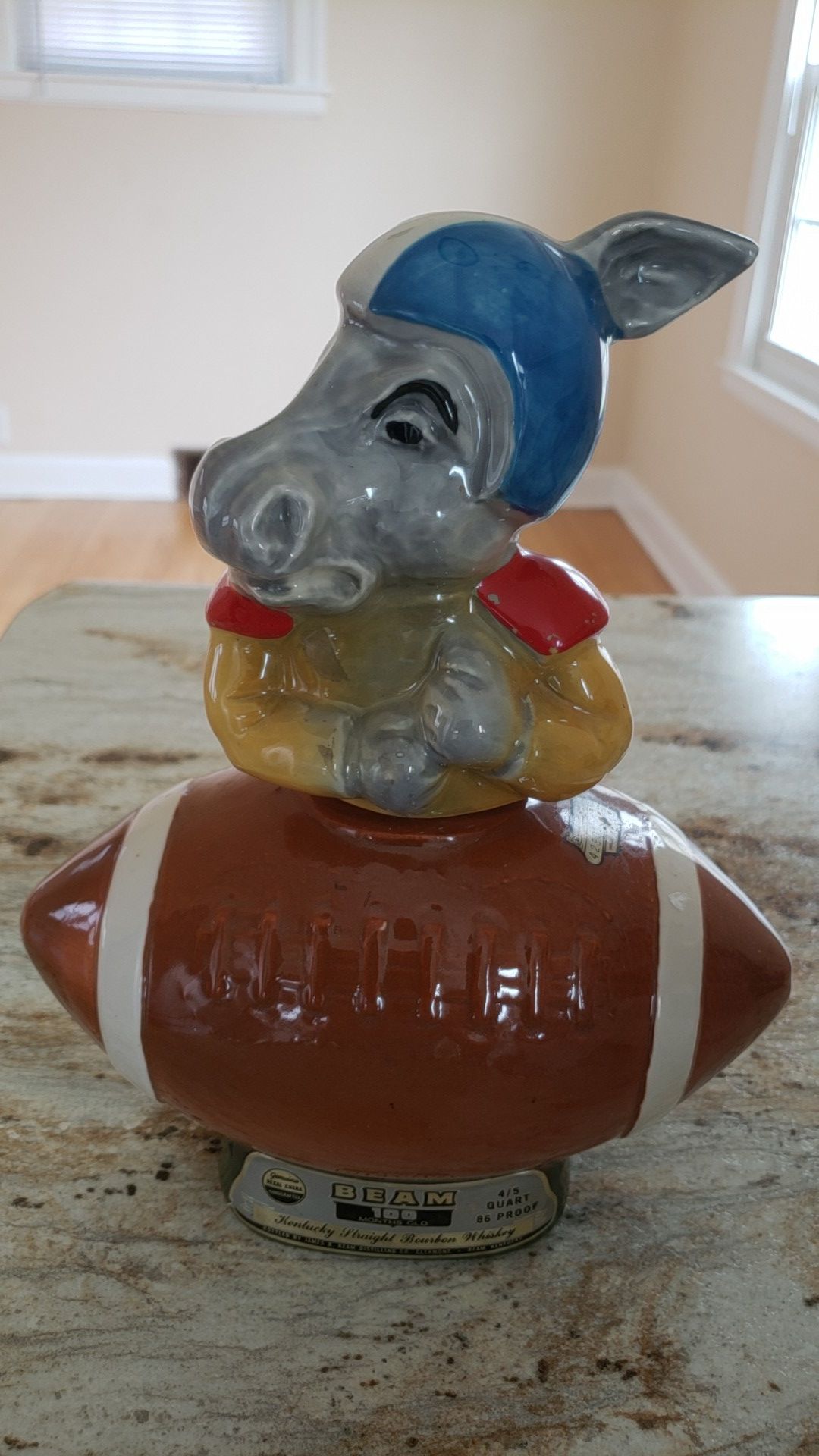 1972 Jim Beam Donkey Political Whiskey Decanter