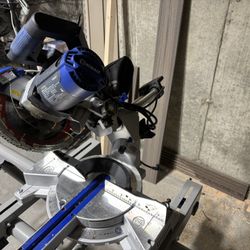 Kobalt 71/4 In Sliding Miter Saw With Stand. 