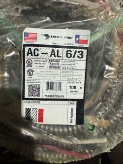 Encore Wire AC-AL 6/3 Armored Cable 100 ft