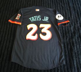 SAN DIEGO PADRES TATIS JR CITY CONNECT MENS JERSEY SIZE SMALL