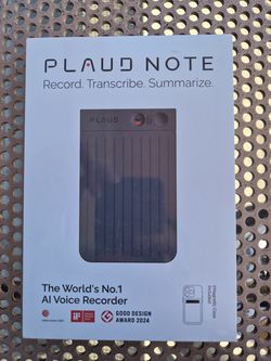 PLAUD NOTE Smart AI Voice Recorder - 64GB Black - GPT-4o Powered