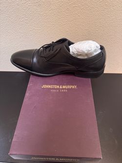 Johnston & Murphy Black Leather Dress Shoes