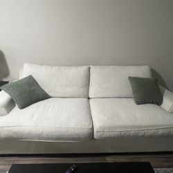 White/cream Couch. 