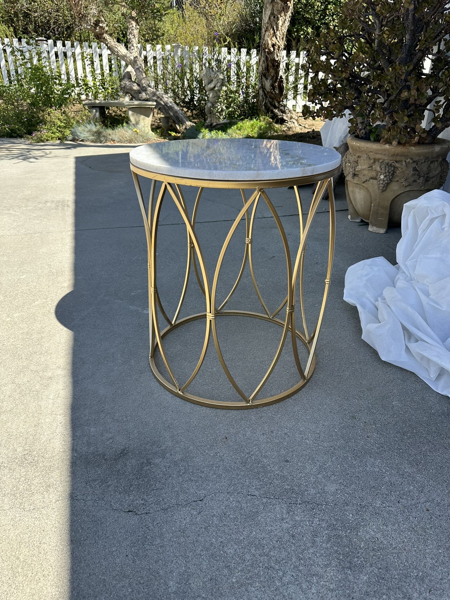 Marble Side Table 