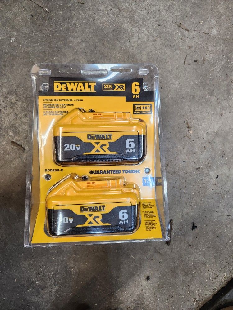 Dewalt 6ah battery 2 pack clearance