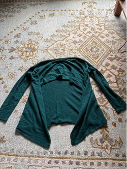 Blue green cardigan