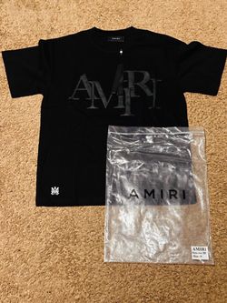 Amiri Black Logo T-Shirt Size Small