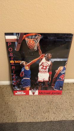 Vintage 1990 Sports Illustrated Michael Jordan "Posterized" 16x20 Framed Poster