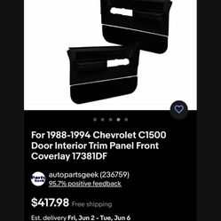 Brand New Door Panels Chevy GMC