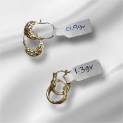 Arracada De Oro 10 K 