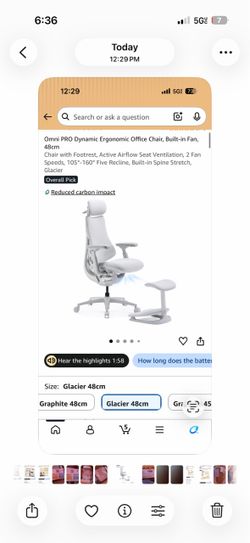 LiberNovo Omni Pro Seat + Backrest Assembly – Glacier – New Replacement Parts
