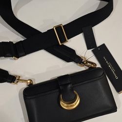 Leather Donna Karan New York Black And Gold Wallet Convertible - Would Make A Great Mother's Day Gift !