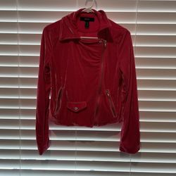 Hot Pink Velvet Jacket