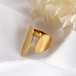 14k gold plated Stainless Steel Ring