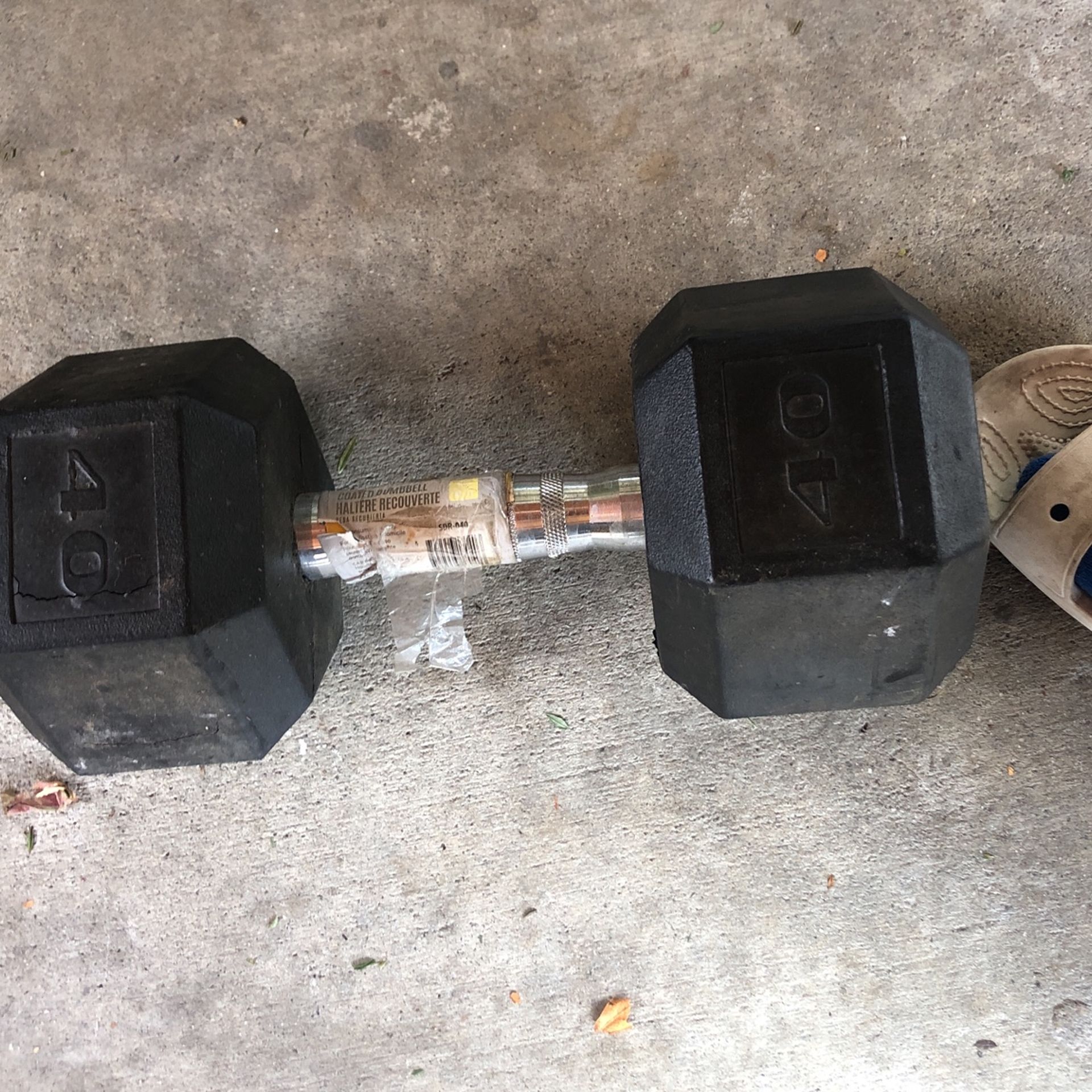 40 Pound Dumbbells